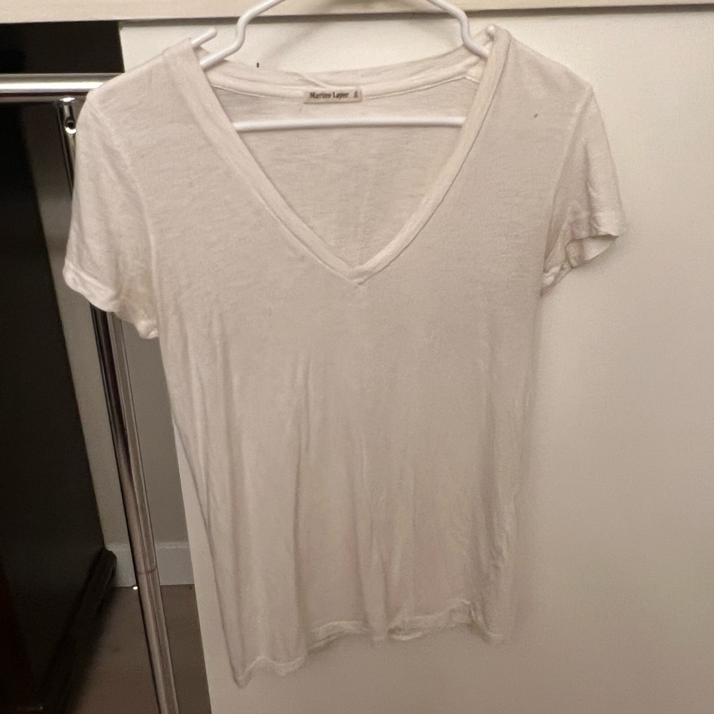 Marine Layer White T-shirt
